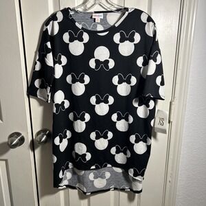 NWT LuLaRoe Disney Minnie Mouse Irma‎ XS Lularoe Shirt Top